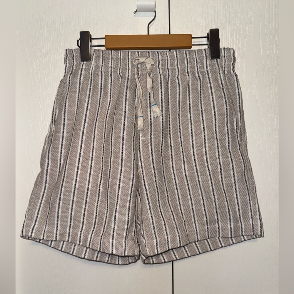 ISLAND HAZE YARN DYE STRIPE WOVEN SHORT